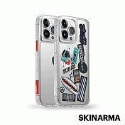 Skinarma日本潮牌 iPhone 14 Plus /15 Plus 共用 Saido 低調風格四角防摔手機殼 透明