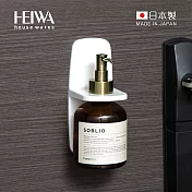 【日本平和Heiwa】日製壁掛磁吸式洗手/沐浴瓶罐用掛架-4色可選- 典雅白
