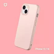 犀牛盾 iPhone 14 / 13 共用 (6.1吋) SolidSuit 經典防摔背蓋手機保護殼 - 櫻花粉