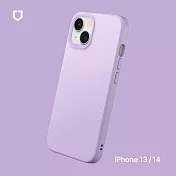 犀牛盾 iPhone 14 / 13 共用 (6.1吋) SolidSuit 經典防摔背蓋手機保護殼 - 紫羅蘭色