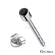 GIUMKA簡約耳釘白鋼耳環單鑽造型 3MM 多色任選 MF00479 無 黑鋯3MM一對價格