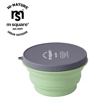m square 新色折疊碗 L (二入)超值價 復古綠二入