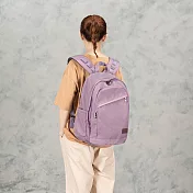 J II 後背包-陽光雙拉鍊防潑水後背包-多色可選-6005- 藕紫色