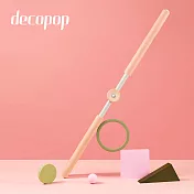 【decopop】美姿美體十字瑜珈棍 (瑜珈棍、十字棒、拉筋、開背、健身棒) DP-301 櫻花粉