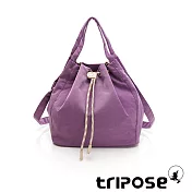 tripose NUDIE微皺尼龍手提斜背包- 夢幻紫