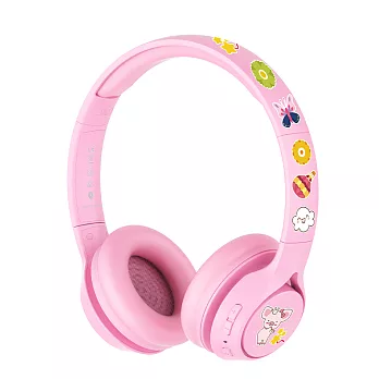 BAMiNi Topone 兒童專用耳罩式藍牙耳機 粉色