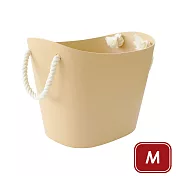《八幡化成》棉繩收納籃(奶茶M) | 整理籃 置物籃 儲物箱