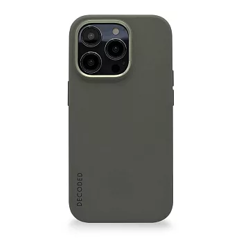DECODED - iPhone 14 Plus 系列抗菌矽膠手機殼 - 墨綠