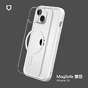 犀牛盾 iPhone 14 (6.1吋)  Mod NX(MagSafe兼容) 邊框背蓋兩用手機保護殼- 白