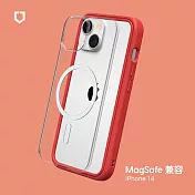 犀牛盾 iPhone 14 (6.1吋)  Mod NX(MagSafe兼容) 邊框背蓋兩用手機保護殼- 紅
