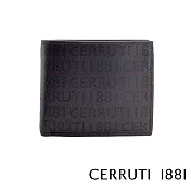 【Cerruti 1881】義大利頂級小牛皮8卡短夾 ROMAN系列(咖啡色 CEPU05033M)