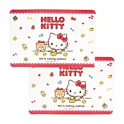 【Sanrio 三麗鷗】餐墊 凱蒂貓 HELLO KITTY 桌巾 餐巾 桌墊 (2入/組) 餅乾(紅)