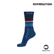 【Rewoolution】TREKK 輕量羊毛健行襪 M 深藍
