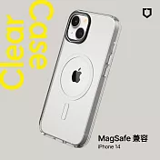 犀牛盾 iPhone 14 (6.1吋) Clear(MagSafe 兼容)超強磁吸透明防摔手機殼(抗黃終身保固)