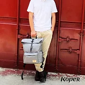 【KOPER】心實袋-單扣休閒後背包 MIT台灣製造 漫步灰