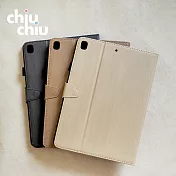 【CHIUCHIU】Apple iPad 10.2吋2021/2020/2019年版經典時尚木紋保護皮套 (深棕色)