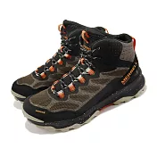 Merrell 登山鞋 Speed Strike Mid GTX 黑 棕 男鞋 防水 戶外 耐磨 郊山 越野 ML067519