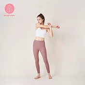 【Mukasa】LISSOM 輕盈裸感瑜珈褲 - 乾燥粉 - MUK-22901 S 乾燥粉