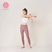 【Mukasa】LISSOM 輕盈裸感瑜珈褲 - 乾燥粉 - MUK-22901 L 乾燥粉