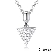 GIUMKA女鍊幾何元素925純銀項鍊小三角形短項鏈不易過敏銀飾推薦 單鍊價格 MNS07098 45cm 小三角形