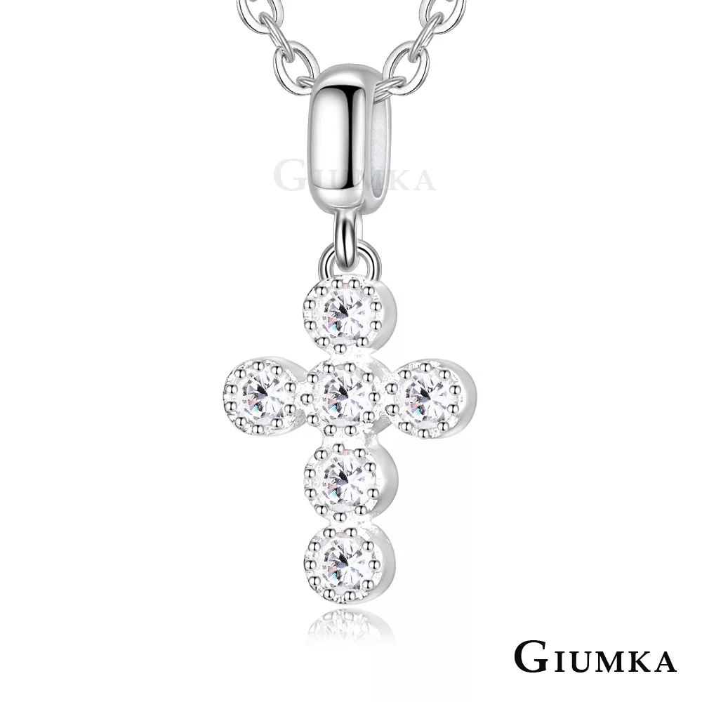 GIUMKA迷你十字架女鍊幾何元素925純銀項鍊短項鏈不易過敏銀飾推薦 單鍊價格 MNS07096 45cm 迷你十字架