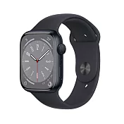 Apple Watch S8 41mm GPS版 鋁金屬錶殼配運動型錶帶 (午夜色)