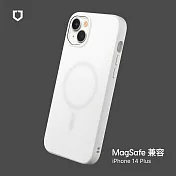 犀牛盾 iPhone 14 Plus (6.7吋) SolidSuit (MagSafe 兼容) 防摔背蓋手機保護殼- 白