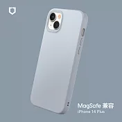 犀牛盾 iPhone 14 Plus (6.7吋) SolidSuit (MagSafe 兼容) 防摔背蓋手機保護殼- 循環灰