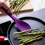 《Colourworks》矽膠料理匙(紫29cm) | 攪拌匙 攪拌杓 料理杓