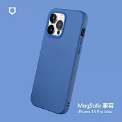 犀牛盾 iPhone 14 Pro Max (6.7吋) SolidSuit (MagSafe 兼容) 防摔背蓋手機保護殼- 鈷藍