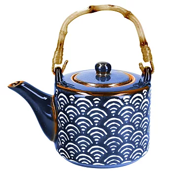 《Mikasa》Satori瓷製茶壺(浪紋500ml) | 泡茶 下午茶 茶具