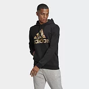 ADIDAS ESSENTIALS 迷彩  男連帽上衣-GL0019 S 黑