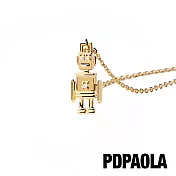 PD PAOLA 西班牙輕奢時尚品牌 可愛機器人鍍18K金項鍊