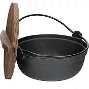 《KitchenCraft》木蓋鑄鐵鍋(24cm) | 鑄鐵湯鍋