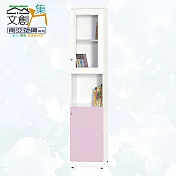 【文創集】南亞塑鋼 范特多彩1.4尺雙開門高書櫃(七色可選) 粉紅雙色