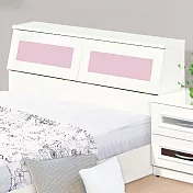 【文創集】南亞塑鋼 桑卡多彩5尺雙人床頭箱(七色可選＋不含床底＋不含床墊) 粉紅雙色