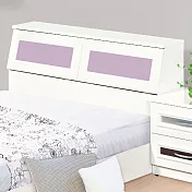 【文創集】南亞塑鋼 桑卡多彩5尺雙人床頭箱(七色可選＋不含床底＋不含床墊) 淺紫雙色