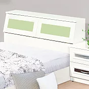 【文創集】南亞塑鋼 桑卡多彩5尺雙人床頭箱(七色可選＋不含床底＋不含床墊) 淺綠雙色