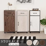 《Homelike》喬莉單抽置物櫃(三色) 玄關櫃 收納櫃 邊櫃- 胡桃色