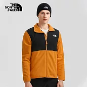 The North Face 拼接保暖立領 男抓絨外套-NF0A4NA36R2 S 黃黑