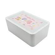 【Sanrio 三麗鷗】濕紙巾收納盒 收納盒 衛生紙收納 口罩收納 (18.8*12.2*7.5cm) 雙子星野餐