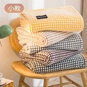 CS22 日式簡約牛奶絨蓋毯3色(100cm*70cm) 黃色