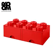 Room Copenhagen 樂高 LEGO® 八凸抽屜收納箱 紅色