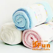 【iSFun】棉柔素面*嬰兒珊瑚絨毛毯/隨機色
