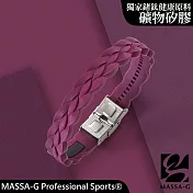 MASSA-G 【絕色狂想曲】鍺鈦能量手環(多色任選) Berry Red