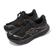 New Balance 慢跑鞋 1080 V12 D 女鞋 寬楦 黑 金 厚底 抽繩鞋帶 NB W1080V12-D