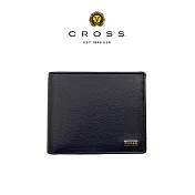 【CROSS】台灣總經銷 限量2折 頂級小牛皮8卡皮夾 艾維斯系列 全新專櫃展示品 (深藍色 贈禮盒提袋)
