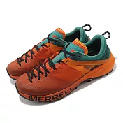 Merrell 越野跑鞋 MTL MQM 男鞋 夕陽橘 湖水綠 戶外 機能 黃金大底 郊山 ML067155