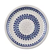 波蘭陶 歐風緞帶系列 圓形餐盤 27cm 波蘭手工製