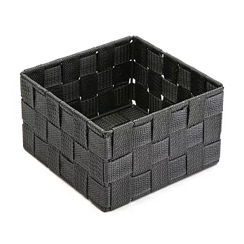 《VERSA》方形編織收納籃(深灰17cm) | 整理籃 置物籃 儲物箱